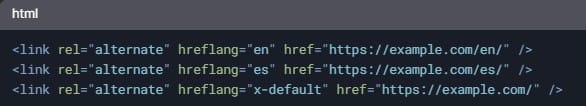 علامات Hreflang: لتحسين محركات البحث للمواقع متعددة اللغات 2 Hreflang HTML Head